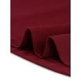 thumbnail image 5 of Unique Bargains Women's Sheath 3/4 Sleeves Stand Collar A-Line Dress L Wine Red, 5 of 6