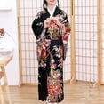 thumbnail image 4 of XQYLOS Girls Kimono Robe Long Sleeve Japanese Cultural Dress Traditional Festival Outfit Spring Autumn Ceremonial Wear Dress 3-6Y, 4 of 7