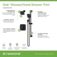 thumbnail image 4 of Symmons S5698MB15TRM Oak Shower Only Trim Package - Black, 4 of 7