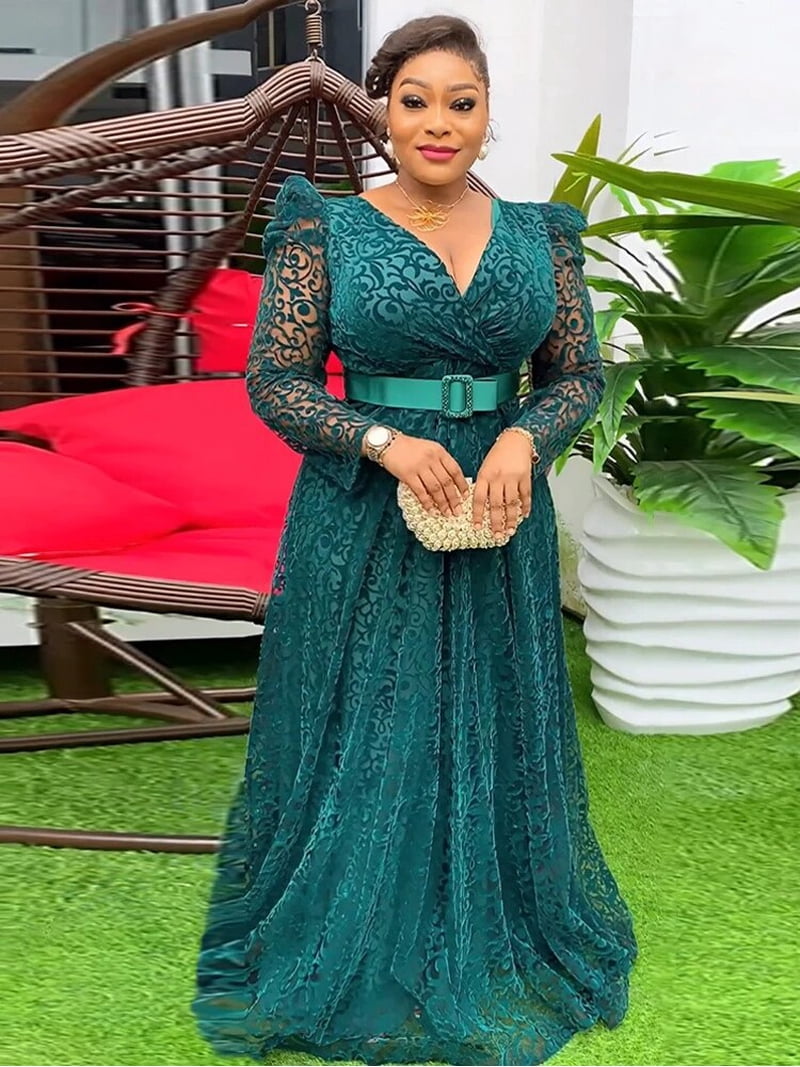 Long Sleeve Chiffon Dresses For Women African Dashiki Print Robe Dubai  Abayas Wedding Party Birthday Gown 2024 Spring Clothing - Walmart.com