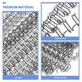 thumbnail image 3 of Miangastore 100Pcs Loose Leaf Binder Rings Notebook Spiral Binding Coils Double Loop Wire Binding Rings, 3 of 8