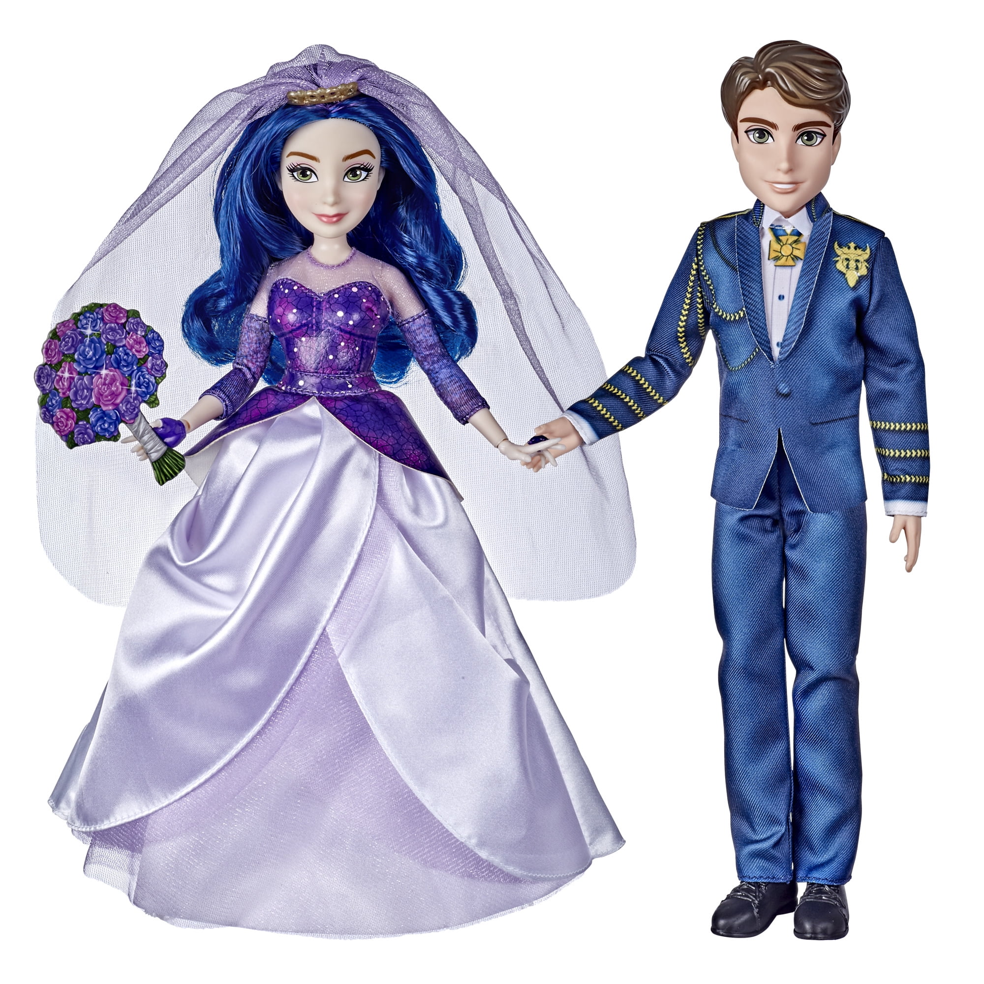 Disney Descendants 3 Mal & Ben The Royal Wedding Doll Set Brand New 