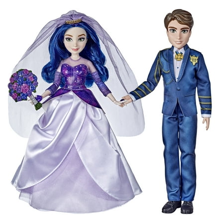 Disney Descendants The Royal Wedding Mal and Ben Fashion Dolls, Ages 6 and Up