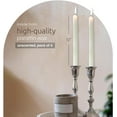 thumbnail image 2 of Kiera Grace Enlighten Dinner Candles - 12" H, Unscented, Ivory, 4Packs - Smokeless Dripless Natural Refined Paraffin Candle, 2 of 8