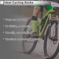 thumbnail image 3 of Unique Bargains Cycling Socks Absorb Sweat Outdoor Bike Socks Yellow Blue Black Size XL Neutral and Universal 1 Pair Color Matching, 3 of 7