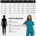 thumbnail image 6 of VIAOLI Scrubs for Women Set – Quarter-Zip Top & Slim Straight Scrub Pants, Stretchy Medical Uniform, 10 colors, 6 of 7