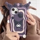 thumbnail image 1 of Funda de teléfono de dibujos animados 3D Sanrio Kuromi para IPhone 14 13 12 11 Pro Max Plus 14pro, carcasa trasera de silicona suave anticaída Fivean unisex, 1 of 2