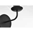 thumbnail image 5 of Living District Genesis 1-Light Iron & Glass Bath Sconce in Black/Clear, 5 of 6