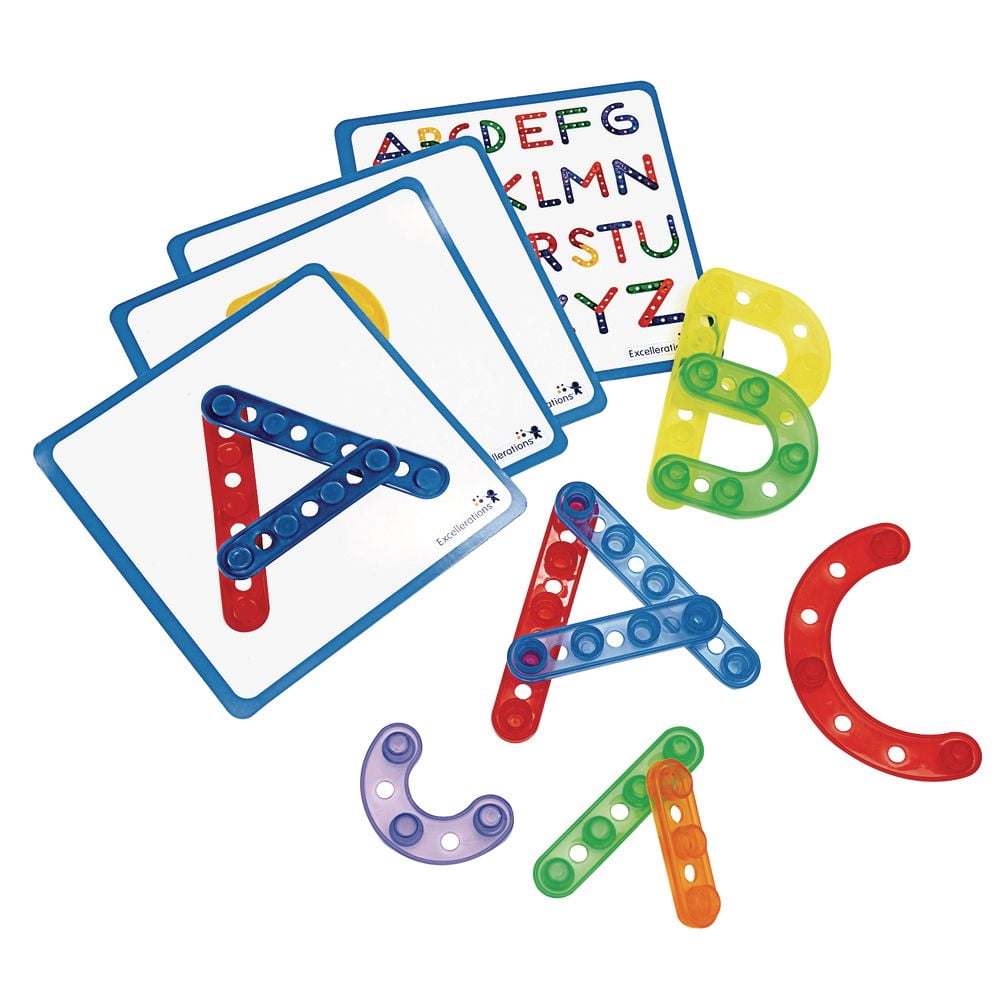 Kit De Construction Géométrique GeoStix Deluxe Edxeducation - 100 Bâtons, 2 Rapporteurs, Cartes D'Activité