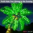 6 FT LED Lighted Palm Tree with Coconuts Outdoor Artificial Palm Tree