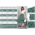 thumbnail image 3 of HOWCOME Womens Skirts - High Waisted Tiered Skirts for Women Knee Length with Pockets Beach Cover-ups dress Sage, L, 3 of 6