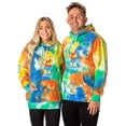 thumbnail image 5 of The Simpsons Men's Bart Squishee Brain Freeze Tie Dye Pullover Hoodie, 5 of 7