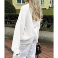 thumbnail image 5 of Cardigan PRETTYGARDEN Mujer Corto Blanco XXL, 5 of 5