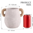 thumbnail image 2 of Ceramic Flower Vase Home Decor - 7.1 Inch White Rustic Table Flowers Vases Living Room Bedroom Plant Decoration Modern Farmhouse Vintage for Kitchen Shelf Office Coffee Dining Desk House Women, 2 of 17
