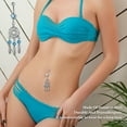 thumbnail image 3 of Designice 14G Belly Button Ring,Dangle Navel Rings,Belly Button Piercing,Blue,5Pcs, 3 of 7