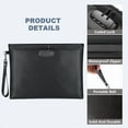 thumbnail image 5 of Fireproof Document Bag With Lock Waterproof Storage Organizer Pouch Fr File Cash, 5 of 6
