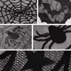 thumbnail image 5 of Fiudx Mantel de Encaje de Telaraña para Halloween, Decoración de Fiesta Misteriosa, Cubierta para Repisa de Chimenea, Manteles Grandes y Pequeños, Decoraciones de Halloween Diy, Negro, 46 X 244 Cm y, 5 of 7
