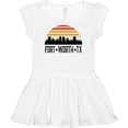thumbnail image 3 of Inktastic Fort Worth Texas Skyline Retro Girls Baby Dress, 3 of 5