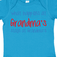 thumbnail image 4 of Inktastic What Happens at Grandma's Boys or Girls Baby Bodysuit, 4 of 5
