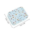 thumbnail image 3 of Unique Bargains 1 Set Contact Lens Case Flower Rectangular Lens Storage Case Blue, 3 of 5