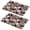 Pioneer Flower Floral-3, variant on Placemat, Pioneer Flower Floral Print Pattern Place Mats Table Mat Set Of 2, PVC Washable Placemats for Party Kitchen Dining Decoration, 18x12 Inch, Fade Resistant