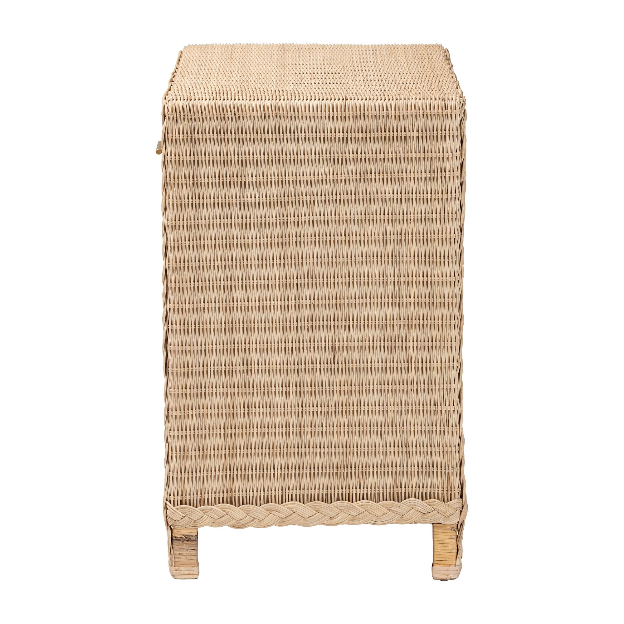 bali & pari Lanica Japandi Console Table, Pale brown