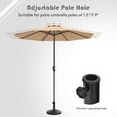 thumbnail image 4 of GVN Umbrella Stand Outdoor Base, 27 lbs Patio Market Umbrella Base Stand, Black, 4 of 9