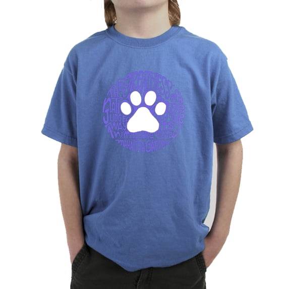 LA Pop Art Boy's Word Art T-shirt - Gandhi's Quote on Animal Treatment