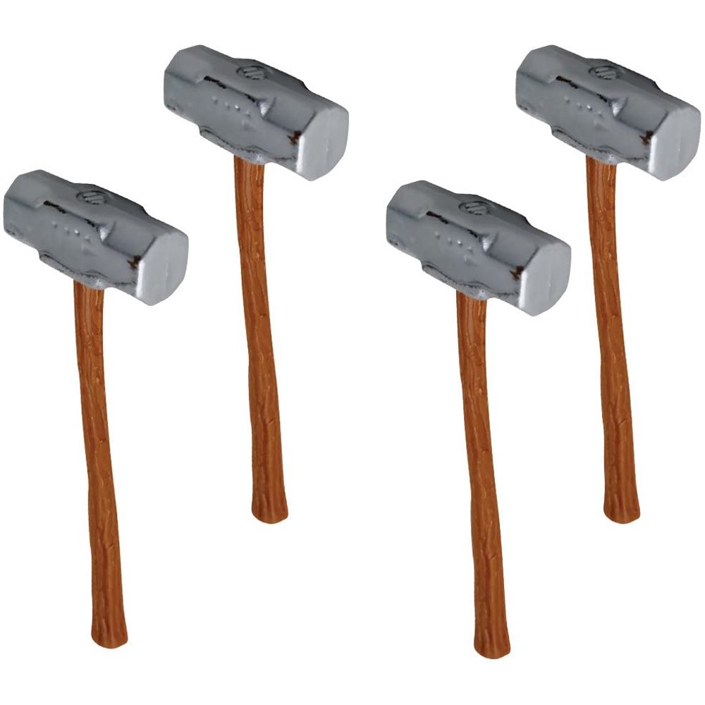 Set of 4 Sledgehammers for WWE Wrestling Action Figures