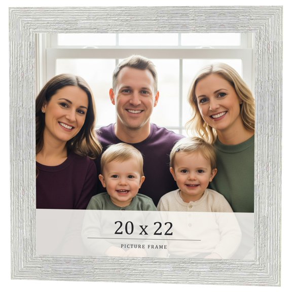 20x22 Frame White Real Wood Picture Frame Width 1.5 inches | Interior Frame Depth 0.5 inches | Barn
