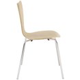 thumbnail image 2 of Modern Contemporary Kitchen Wood Dining Side Chair Natural, 2 of 3