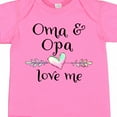 thumbnail image 4 of Inktastic Oma and Opa Love Me- Heart Grandchild Boys or Girls Baby Bodysuit, 4 of 5