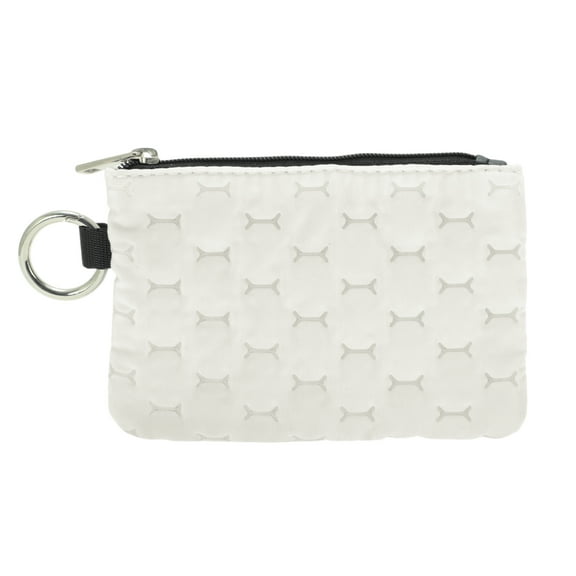 Unique Bargains 1 Pc Coin Purse Wallet Zipper Coin Purse Pouch White