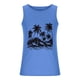 thumbnail image 4 of Camisetas de Tanque de los Hombres Tanque de los Hombres Incolor Gradiente de Impresión Cuello Redondo Correa Delgada Fuga Atrás Regular Casual Deportes Blusas de Tanque, 4 of 5