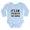 Sky Blue, variant on CafePress - Its OK Im With The Band Body Suit - Long Sleeve Cotton Baby Bodysuit