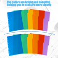 thumbnail image 3 of shiyou-36 Pcs Binder Dividers Multicolor Index Dividers A4 Plastic Binder Tab Dividers for 3 Ring Binders Index Dividers File Dividers Notebook Dividers for School Office Home Learning, 3 of 4