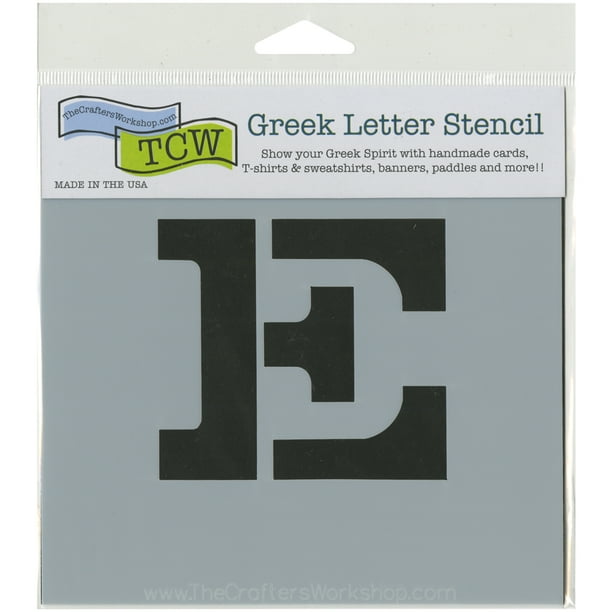 Crafter's Workshop Lettres Grecques 4"X3"-Epsilon