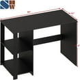 SHW 'Cyrus Collection' Home Office Computer Desk, 38Inch with Shelves