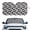 Black Cow Print, variant on XYZCANDO Rooster Car Windshield Sunshades Foldable Sunshade Aluminum Foil Sun Shield Windshield Block UV Rays Sun Shade Visor Protector Universal Fit for Most Cars,SUV,Sedan