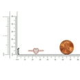 thumbnail image 6 of 1/4ct TW Diamond 10K Rose Gold Heart Shaped Cluster Halo Engagement ring, 6 of 6