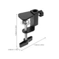 thumbnail image 2 of Phenofice 1Set Universal Design Desktop Mounting Clamp Black for Home Use and Torch Mount 3.54X2.95X1.18in, 2 of 8