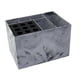 thumbnail image 5 of Organizador de salón, caja de almacenamiento de herramientas de peluquería, soporte para cepillos de pelo, almacenamiento de aseo patrón de mármol claro, 5 of 7