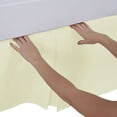 thumbnail image 2 of Lux Decor Collection Bedding Queen Bed Skirt - Soft Quadruple Pleated - Easy Fit with 14 Inch Tailored Drop - Hotel Quality, Shrinkage and Fade Resistant Bed Skirt (Queen, Off White), 2 of 6