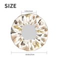 thumbnail image 4 of Kdxio nuts leaf Butterfly Print Shower Cap for Women,Elastic and Reusable,Double Waterproof Layers Bathing Hat, 4 of 6