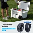 thumbnail image 4 of 60Qt White Wheeled Insulated Cooler Box, Heavy-Duty Ice Chest for Camping & Tailgating, 4 of 13