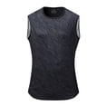Cmfcve Men's Zebra Print Workout Tank Top Quick Dry Sleeveless Gym ...