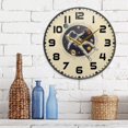 thumbnail image 3 of Yayeee Wall Clock for Living Room 11.9 inch Battery Operated Round with Holder, Astronaut Floating, 3 of 7