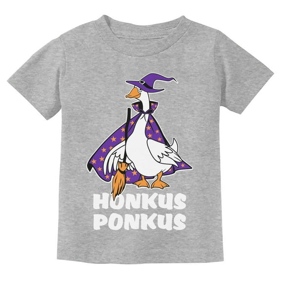 Honkus Ponkus Goose Shirt Funny Halloween Costume Witch Hat Youth Kids T-Shirt X-Small Gray