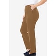 thumbnail image 4 of Woman Within Plus Size Tall 7-Day Straight-Leg Elastic-Waist Stretchy Knit Pant, 4 of 6