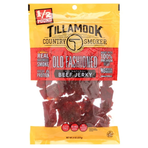 Tillamook Country Smoker All Natural Old Fashioned Beef Jerky, 8 oz